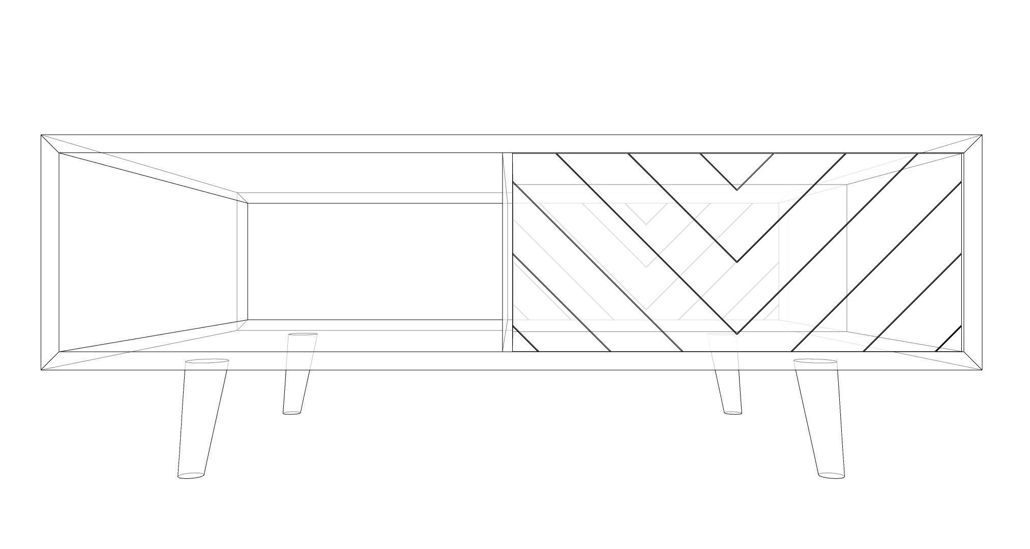Coffee table 3D model_6