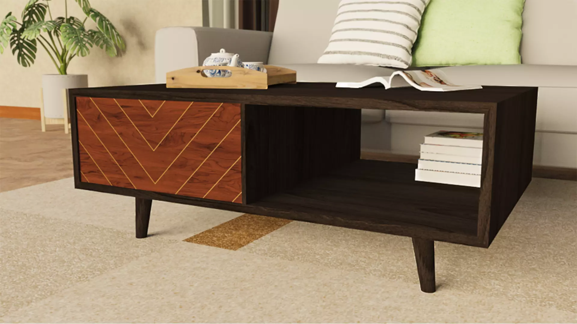 Coffee table 3D model_0