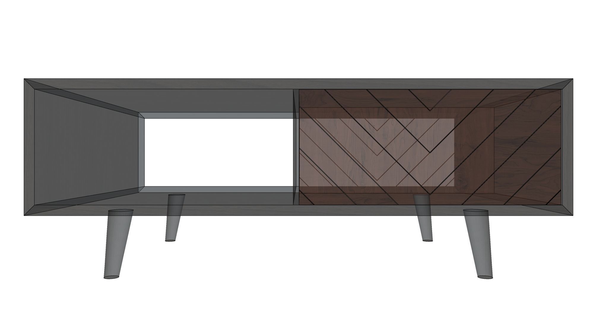 Coffee table 3D model_4