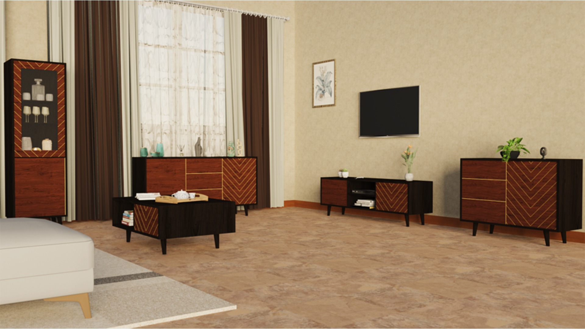 Coffee table 3D model_1