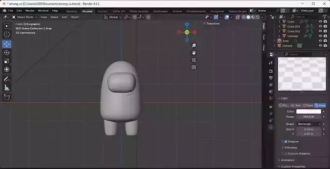 among us model 3d 3D model