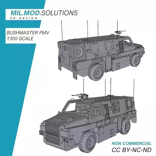 Bushmaster Protected Mobility Vehicle PMV 3D print model