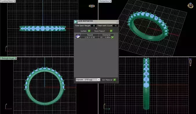 fishtale setting womens gold sapphire eternity ring