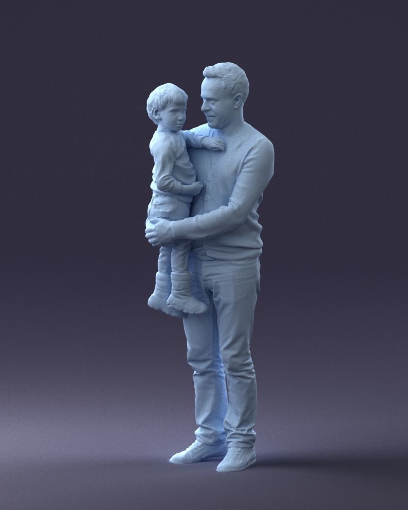 000043 Father and Son 1226 3D model_28