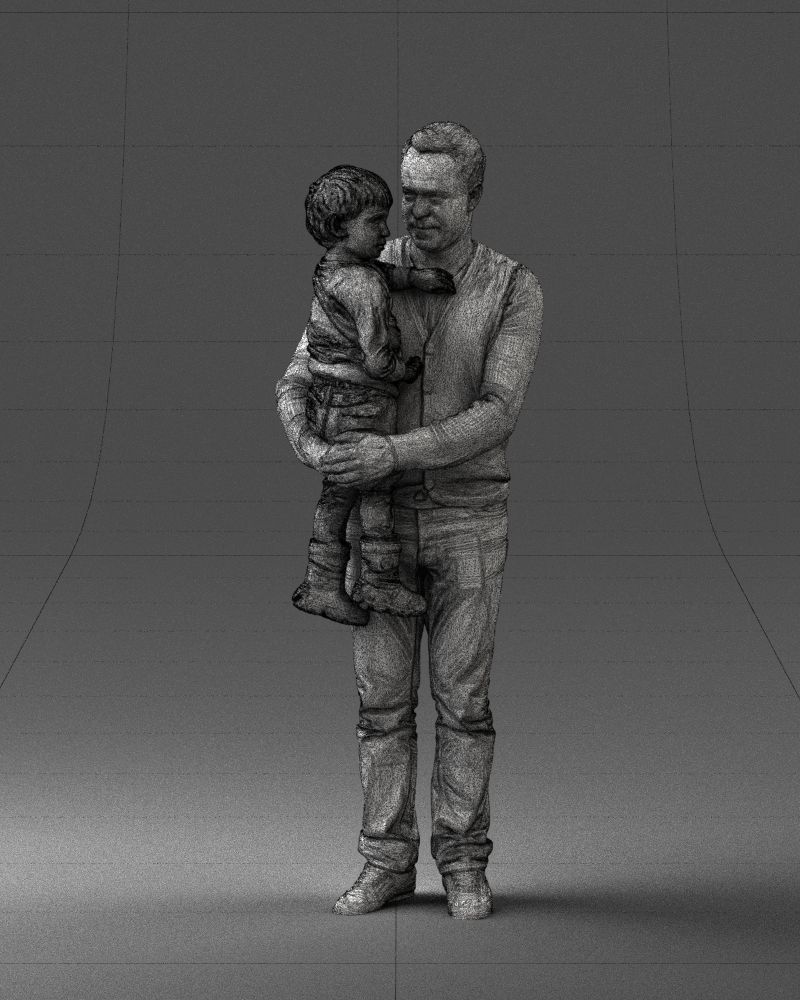 000043 Father and Son 1226 3D model_32