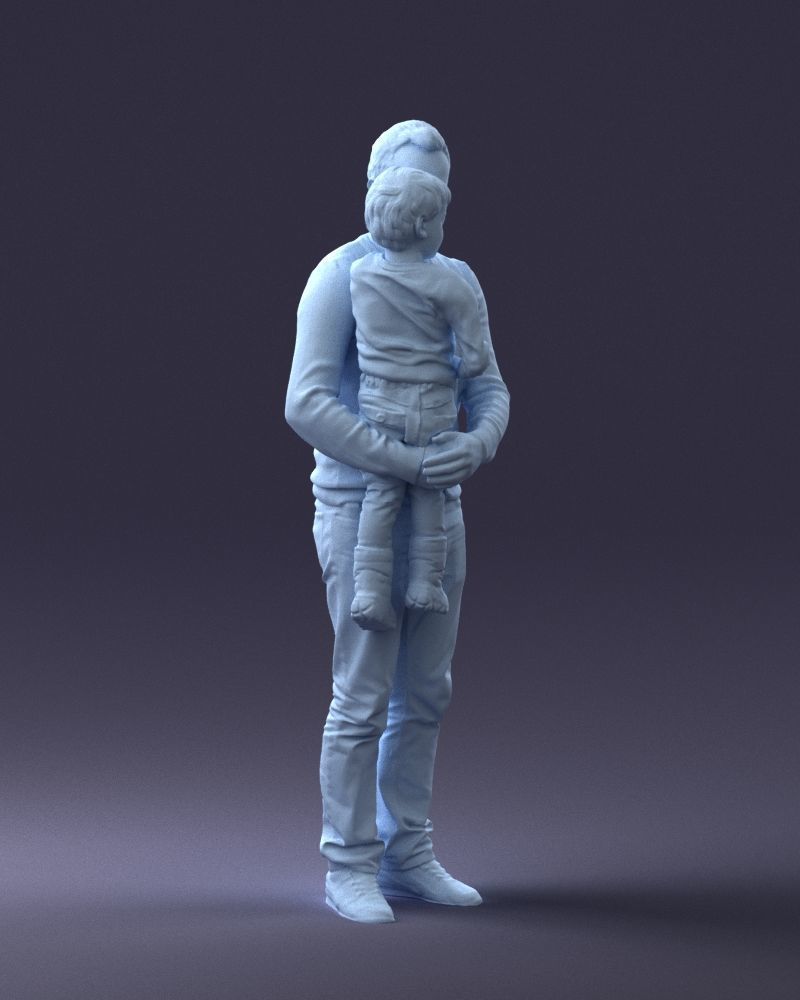 000043 Father and Son 1226 3D model_7