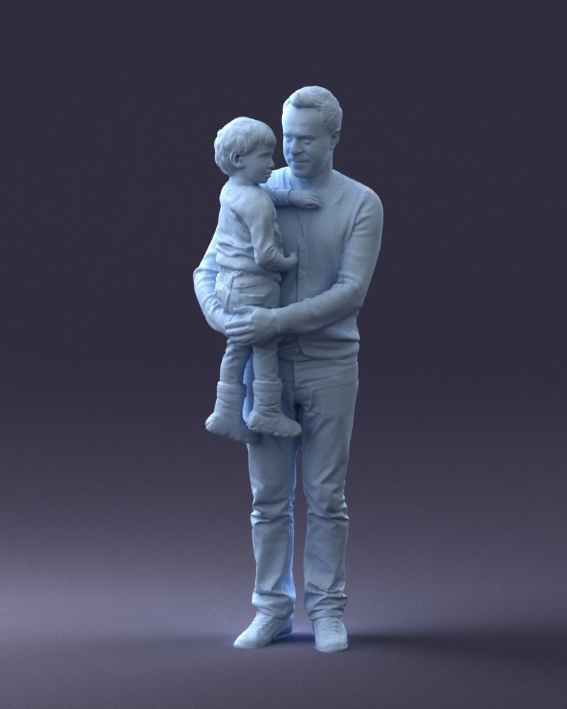 000043 Father and Son 1226 3D model_31
