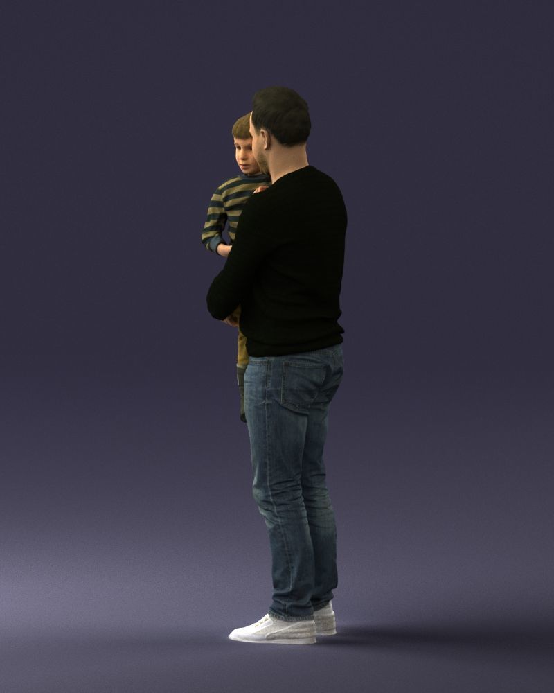 000043 Father and Son 1226 3D model_21
