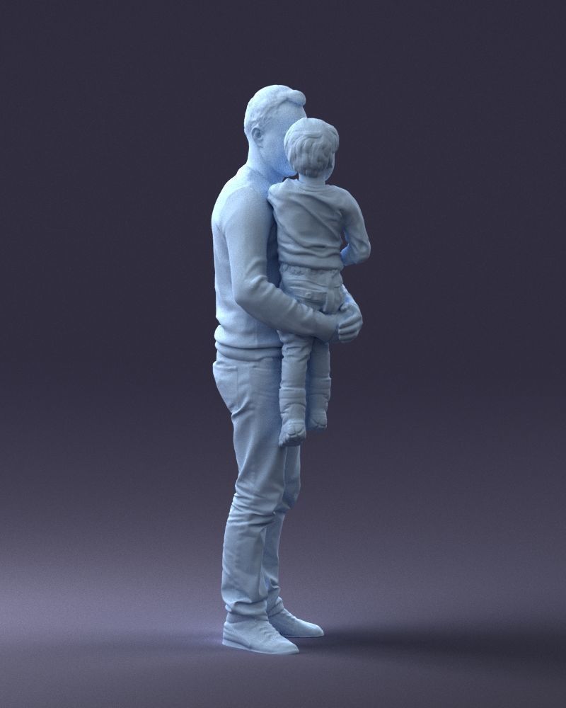 000043 Father and Son 1226 3D model_10