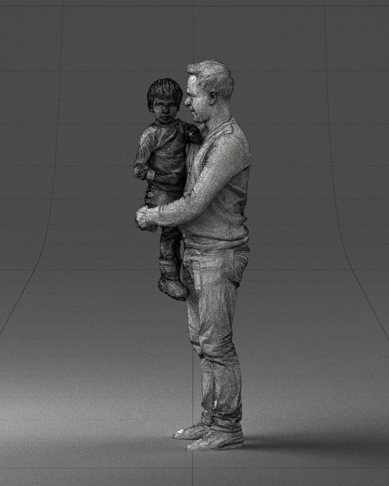 000043 Father and Son 1226 3D model_26
