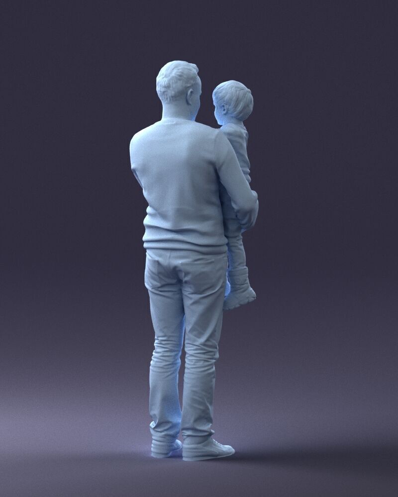 000043 Father and Son 1226 3D model_16