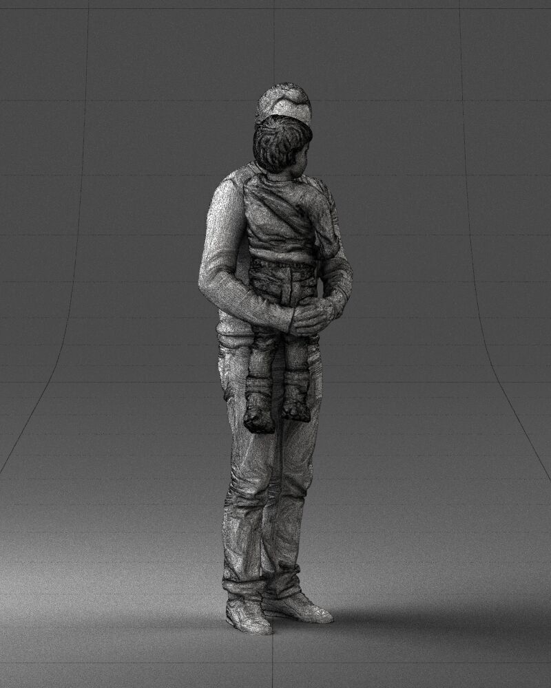 000043 Father and Son 1226 3D model_8