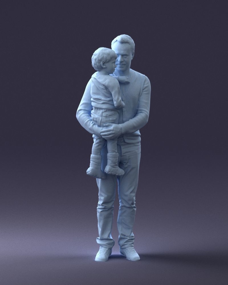 000043 Father and Son 1226 3D model_34