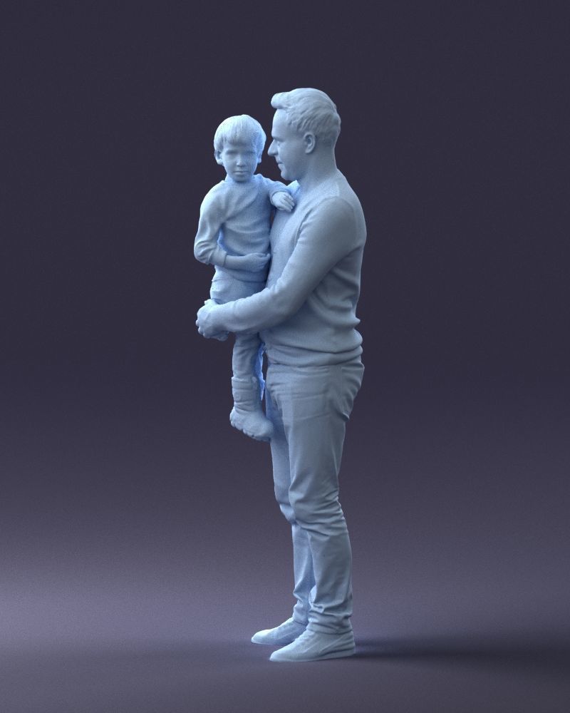 000043 Father and Son 1226 3D model_25