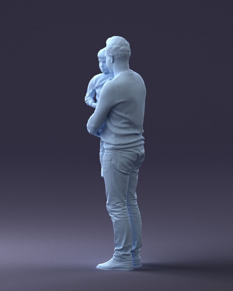 000043 Father and Son 1226 3D model_22