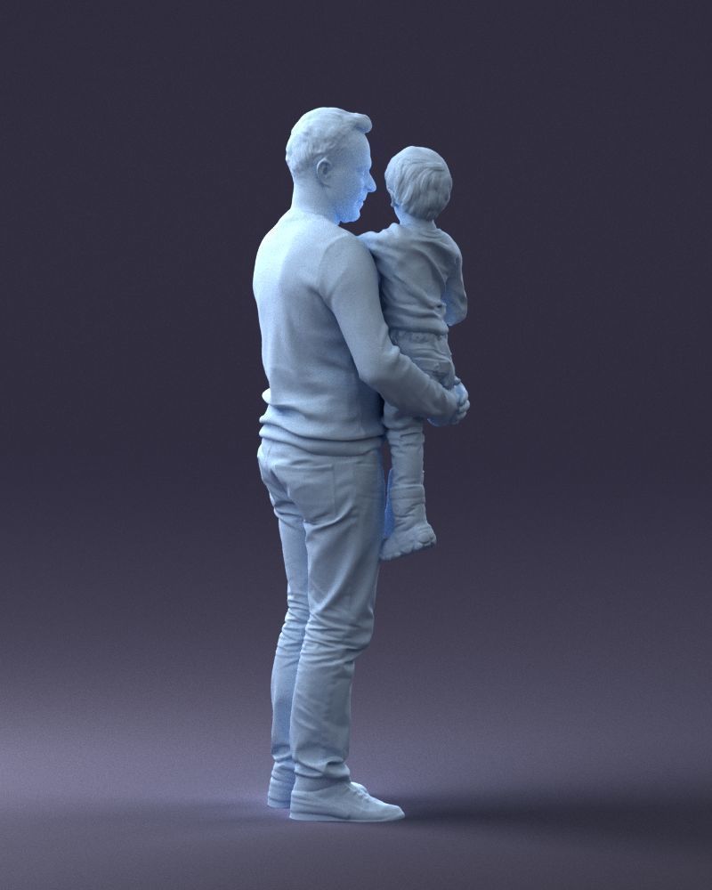 000043 Father and Son 1226 3D model_13