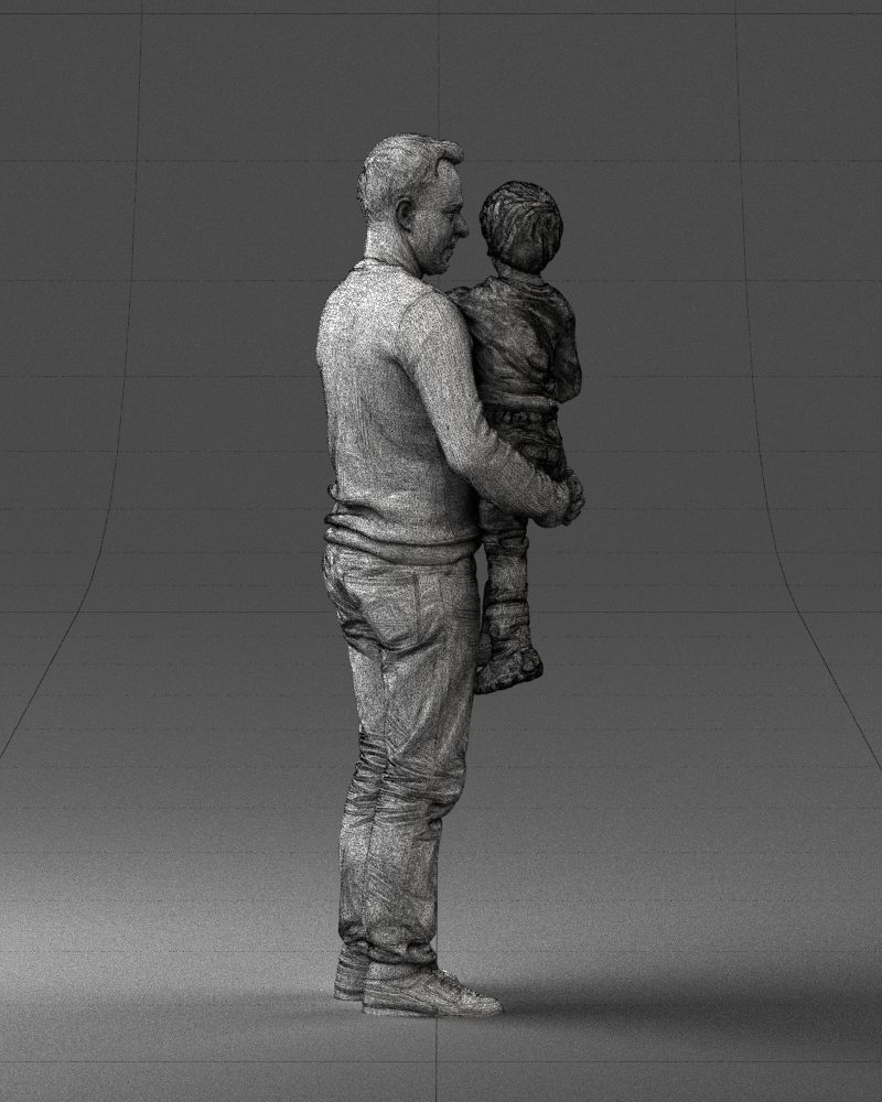 000043 Father and Son 1226 3D model_14