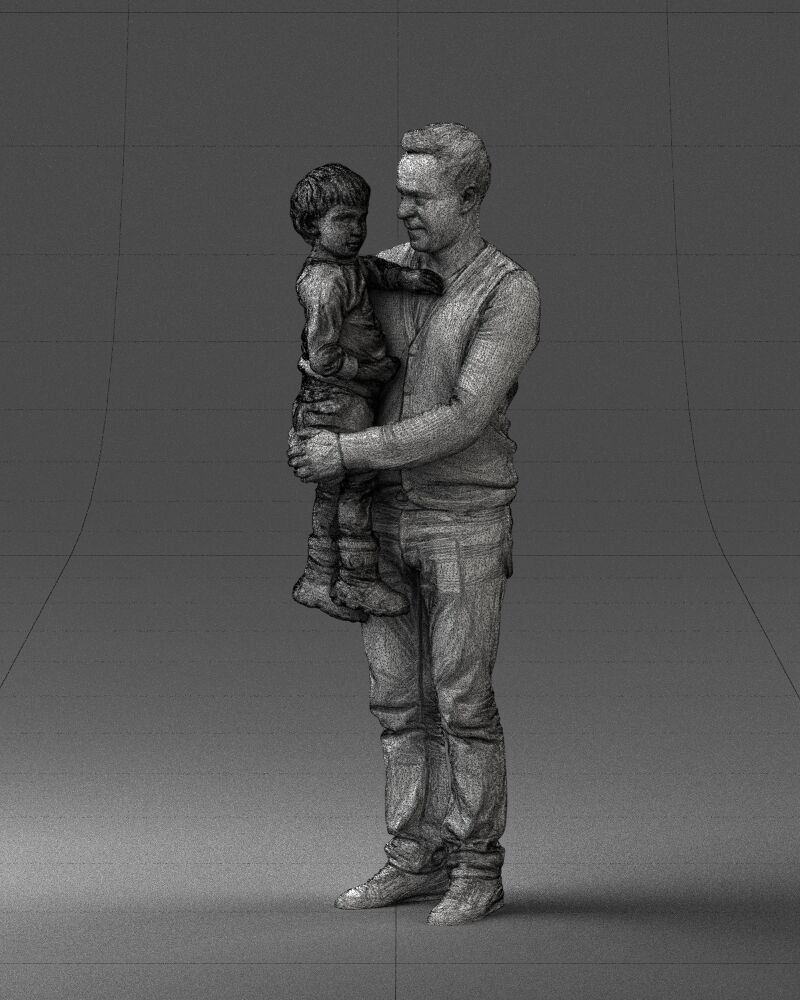 000043 Father and Son 1226 3D model_29