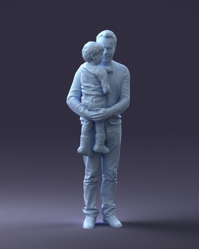 000043 Father and Son 1226 3D model_1