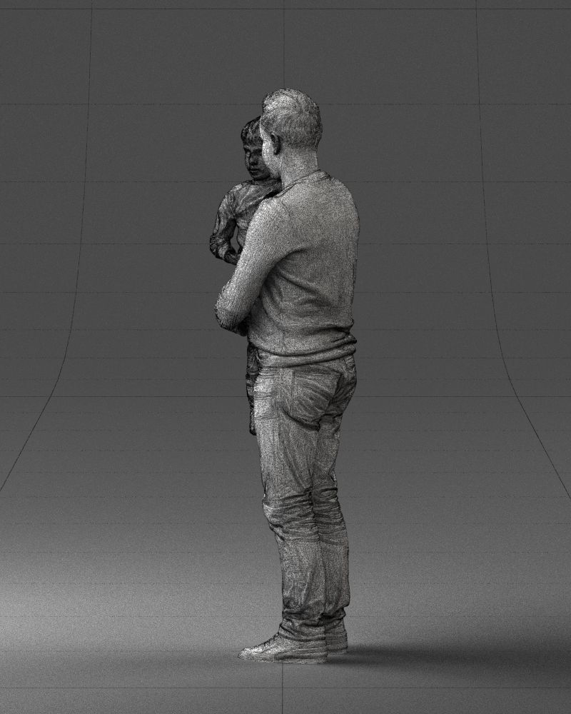 000043 Father and Son 1226 3D model_23