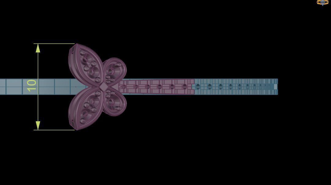 Fashion Bracelet Graff butterfly 3D print model_13