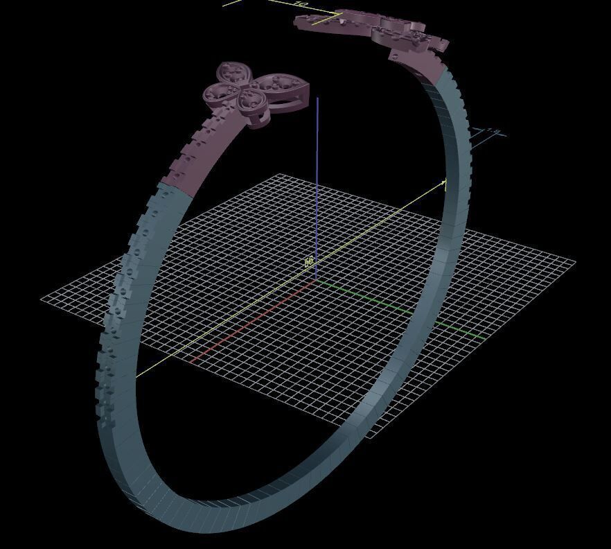 Fashion Bracelet Graff butterfly 3D print model_2