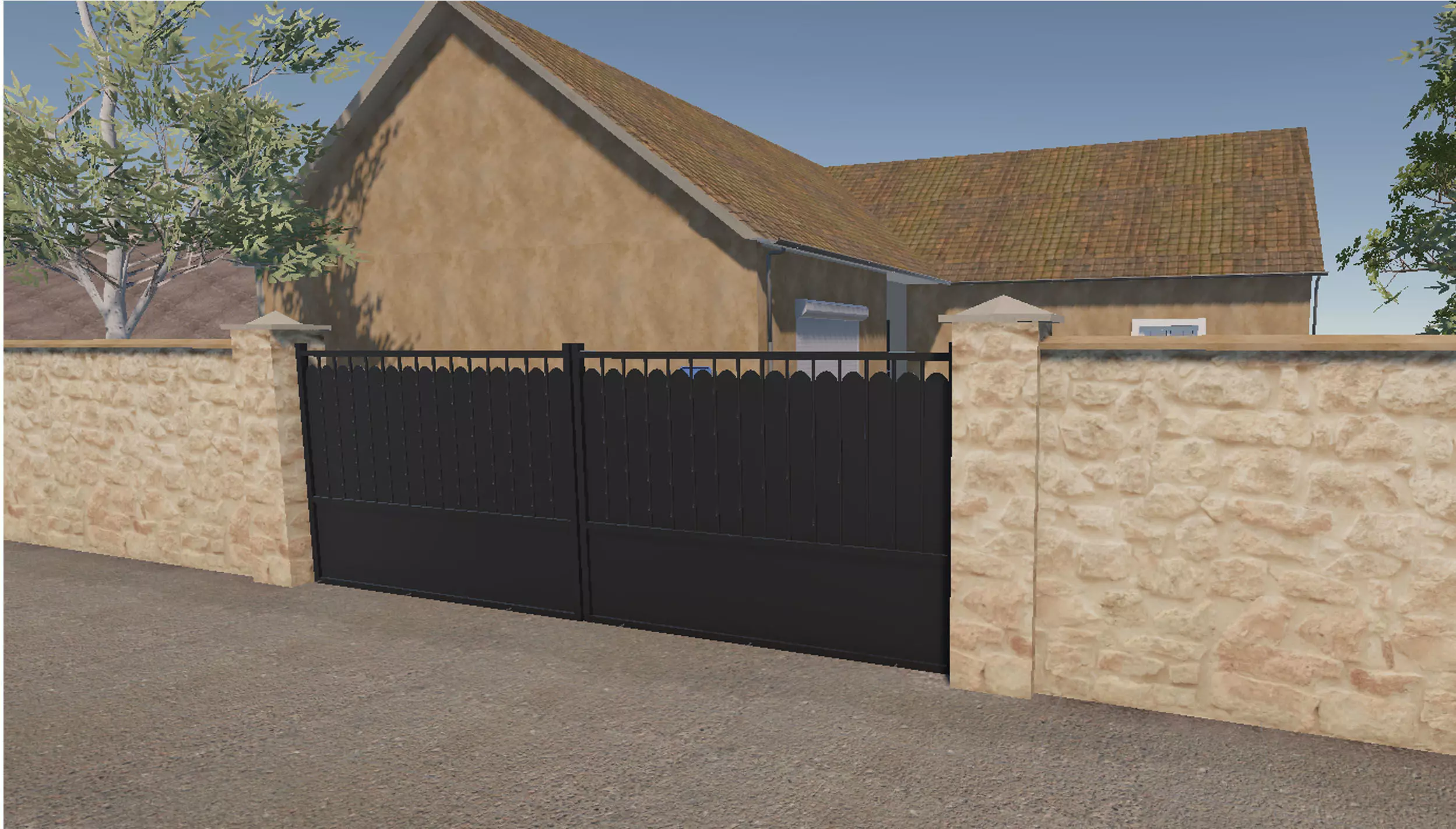 Gate Metal Free 3D model