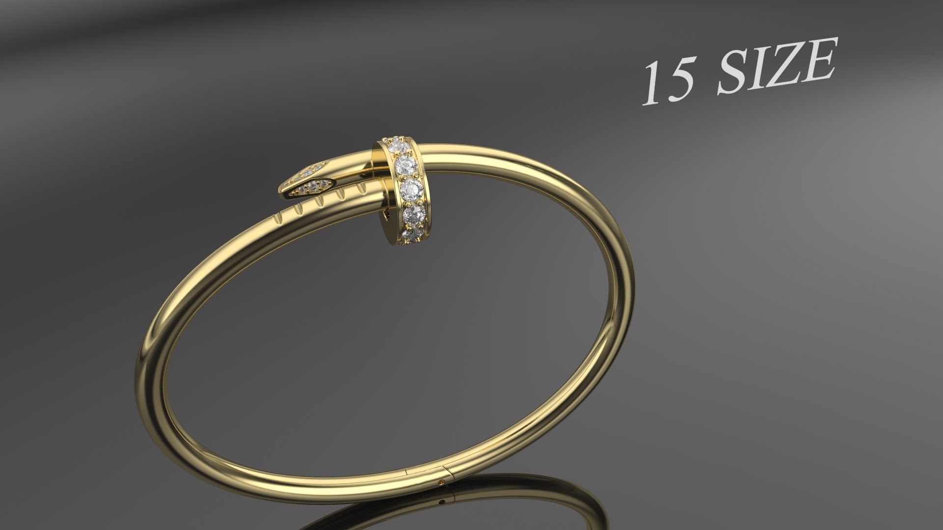 Bracelet Size 15 3D print model_2