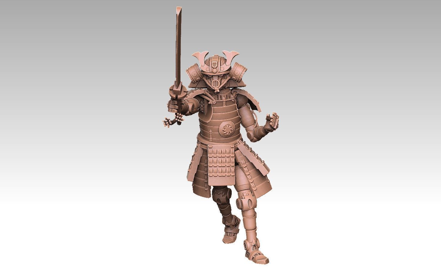 Robo Samurai 3D print model_9