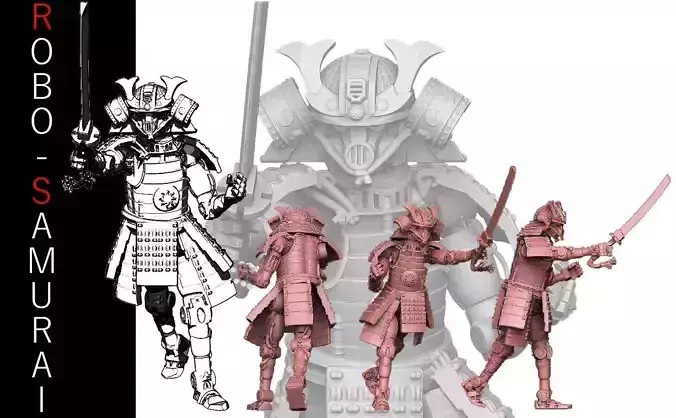 Robo Samurai 3D print model