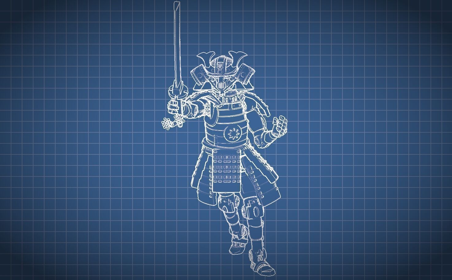 Robo Samurai 3D print model_6