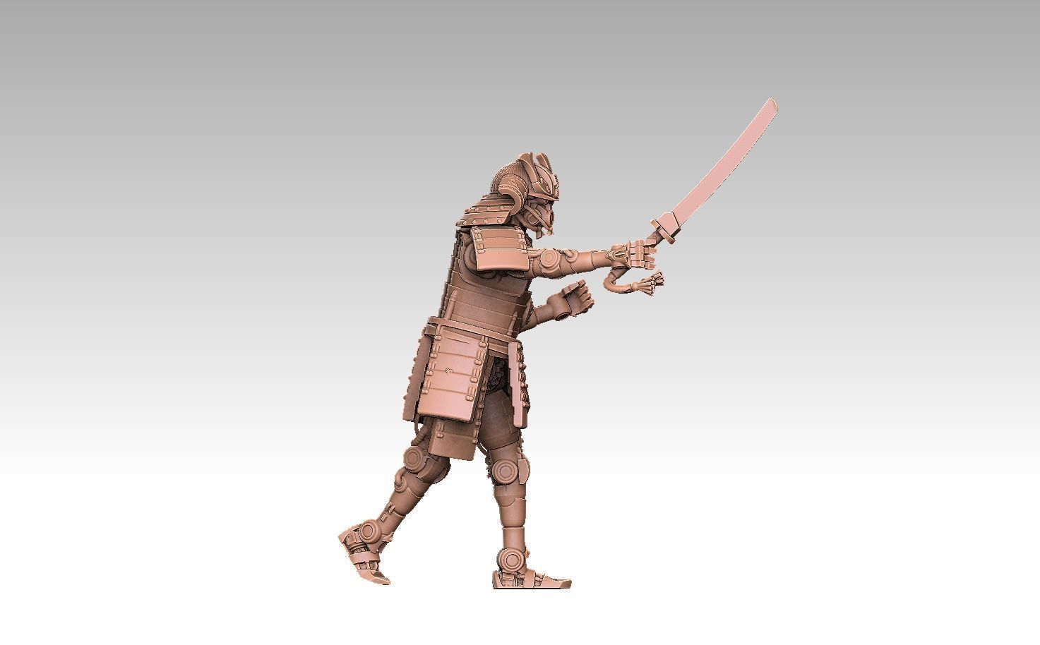 Robo Samurai 3D print model_4