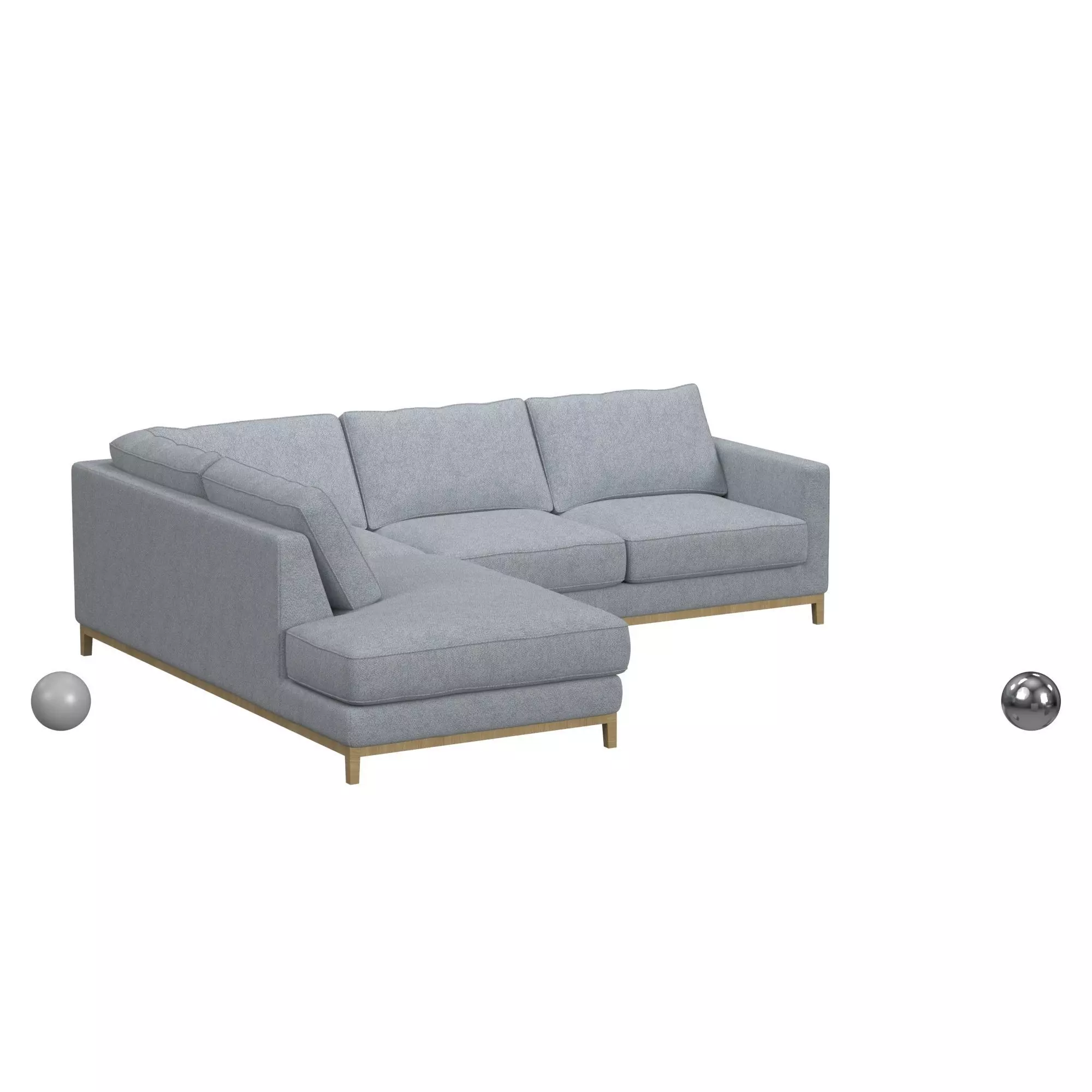 Amber LAF Sofa Chaise 3D model_0