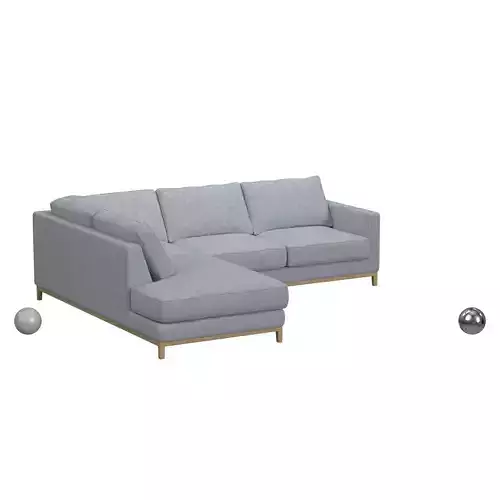 Amber LAF Sofa Chaise 3D model