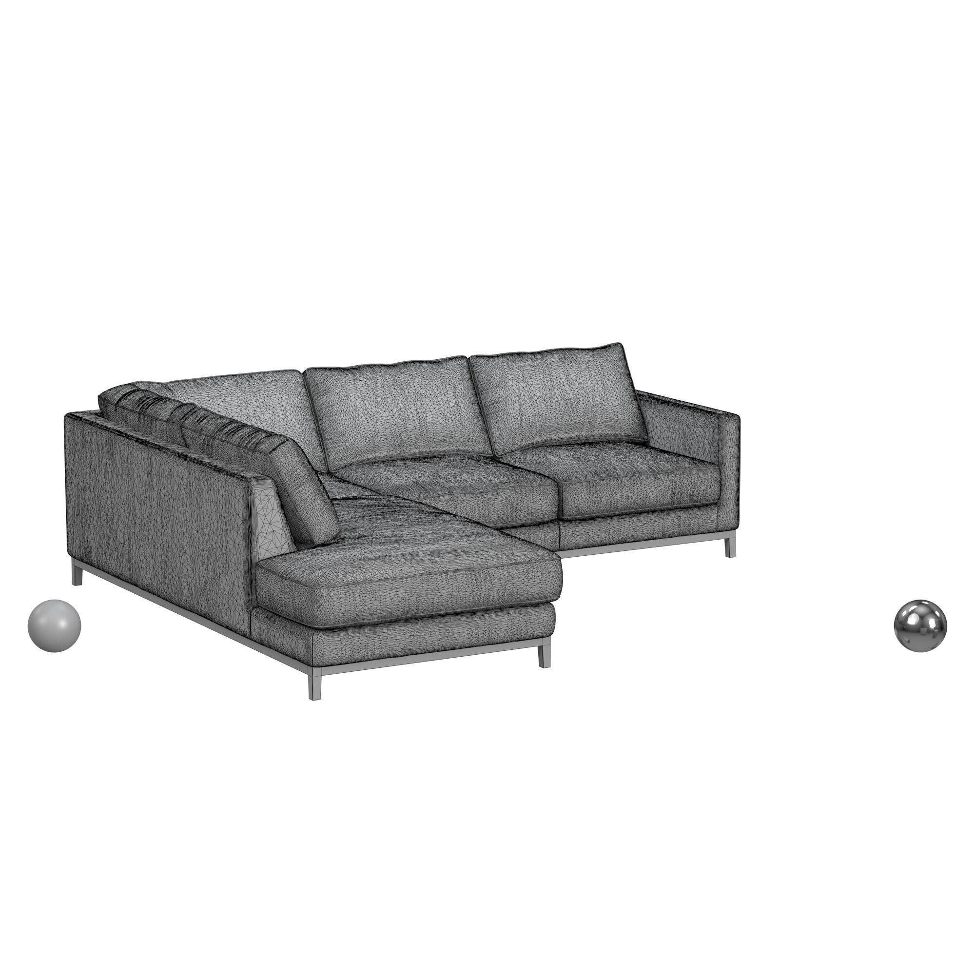 Amber LAF Sofa Chaise 3D model_5