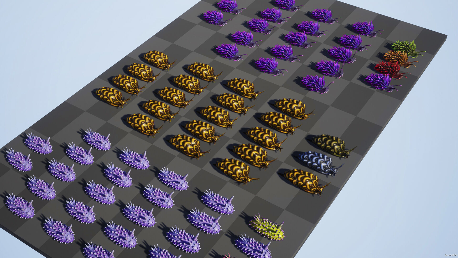 Sea Slugs Pack - Game Ready Low-poly 3D model Low-poly 3D model_11