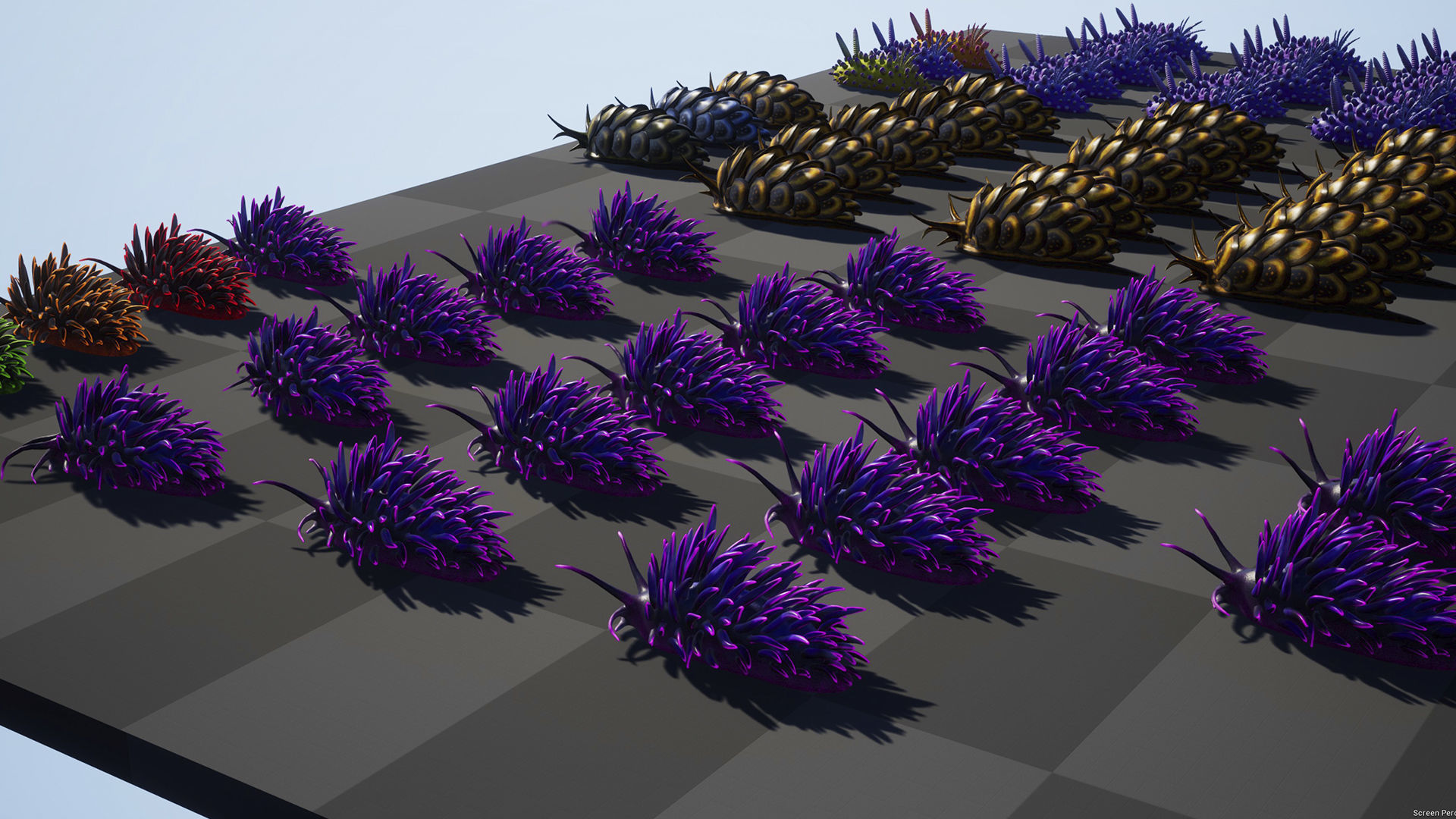 Sea Slugs Pack - Game Ready Low-poly 3D model Low-poly 3D model_7