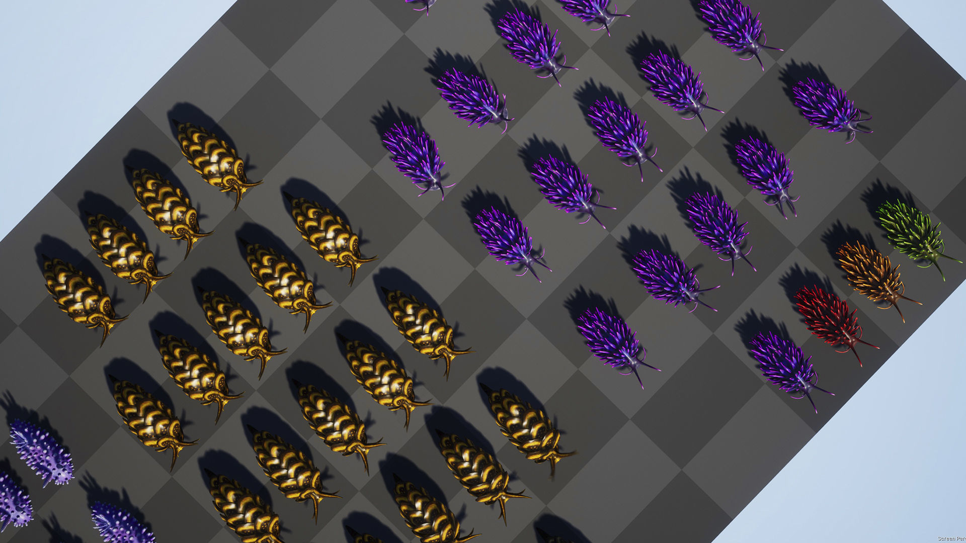 Sea Slugs Pack - Game Ready Low-poly 3D model Low-poly 3D model_10