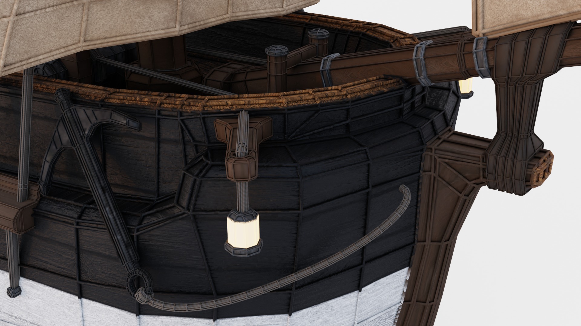 Hecla-Class Bomb Vessel Low-poly 3D model_18