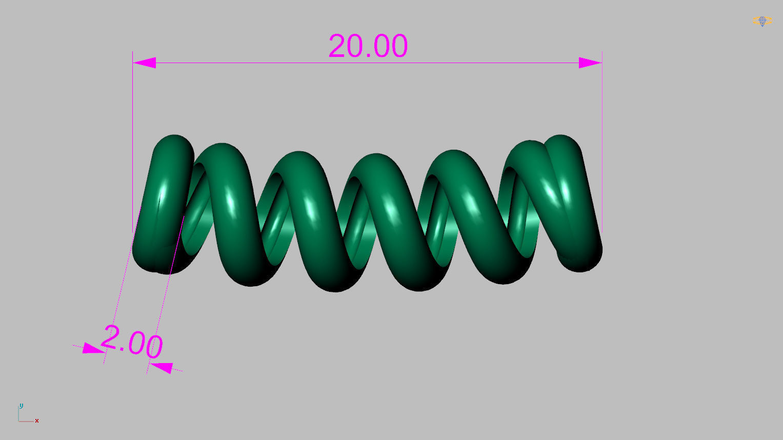 Spiral Intermediate 2cm 3D print model_13
