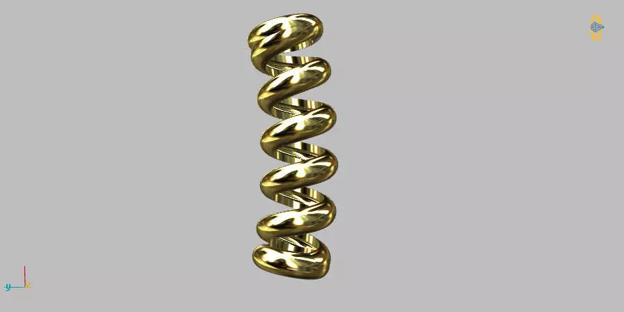 Spiral Intermediate 2cm 3D print model_0