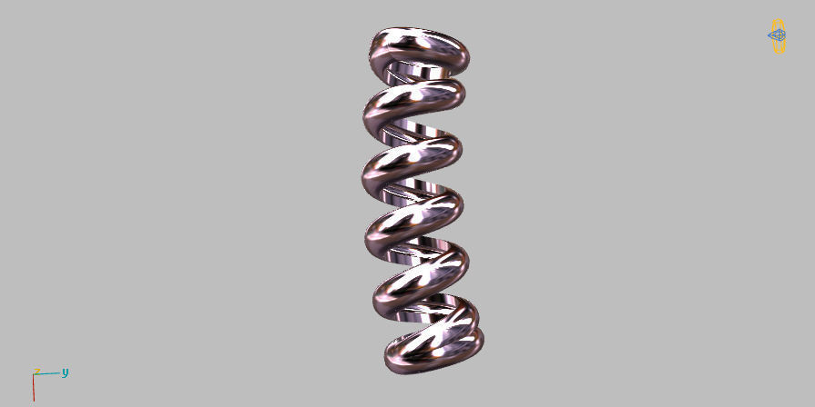 Spiral Intermediate 2cm 3D print model_6