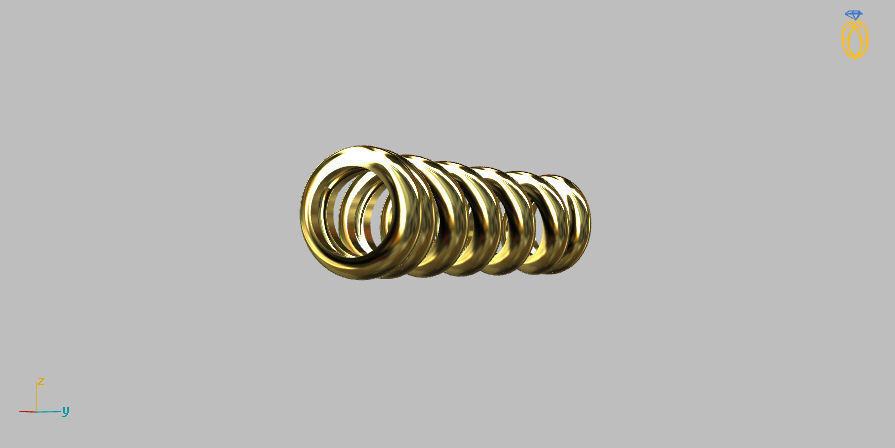 Spiral Intermediate 2cm 3D print model_3