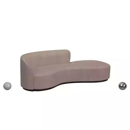 COPENHAGEN LEFT-ARM ASYMMETRICAL SOFA 3D model COPENHAGEN LEFT-ARM ASYMMETRICAL SOFA 3D model