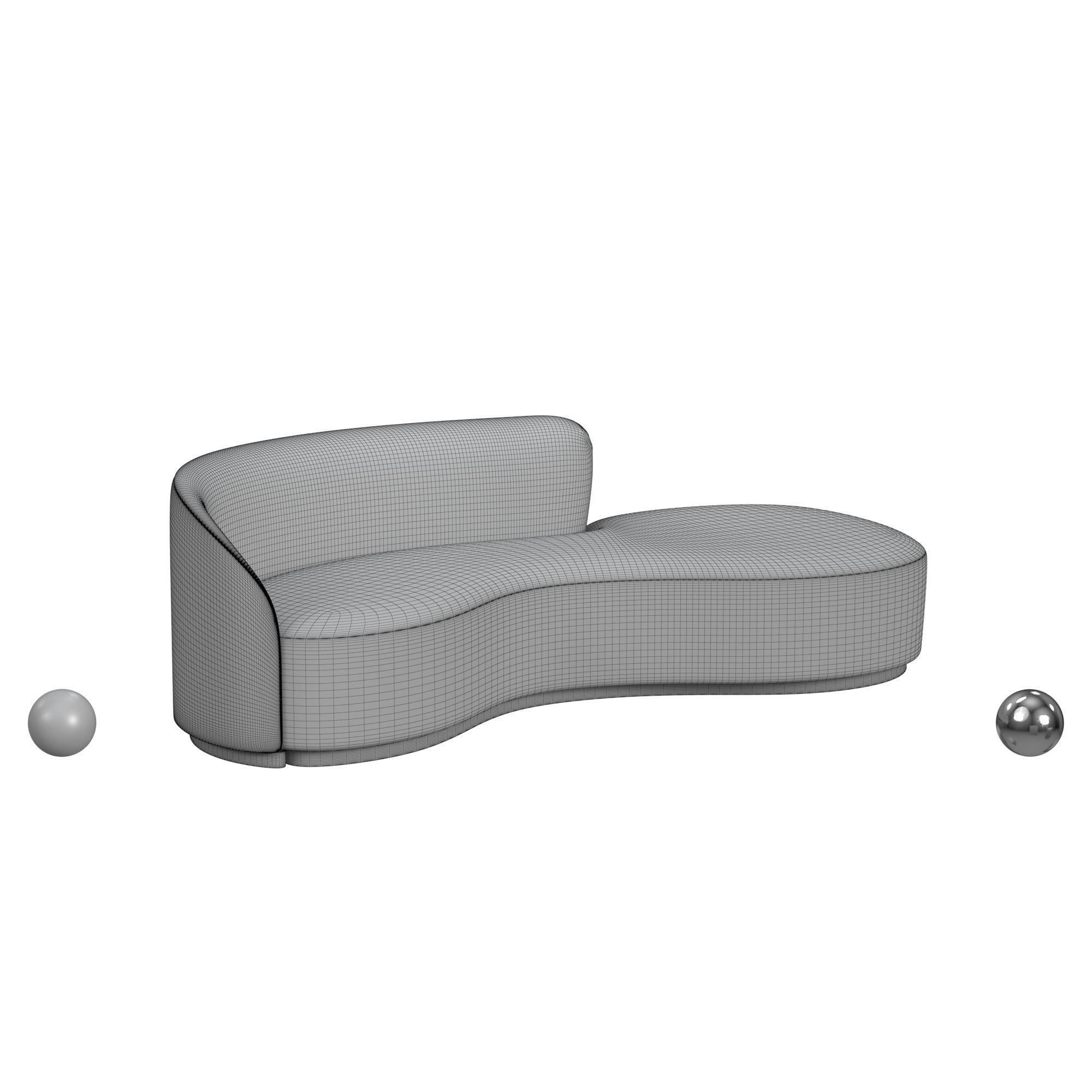 COPENHAGEN LEFT-ARM ASYMMETRICAL SOFA 3D model_5