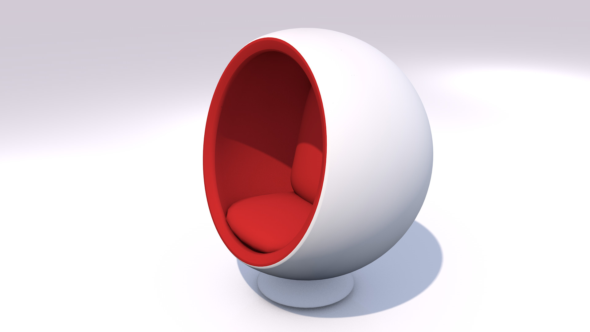 Ball Chair 3D model_2