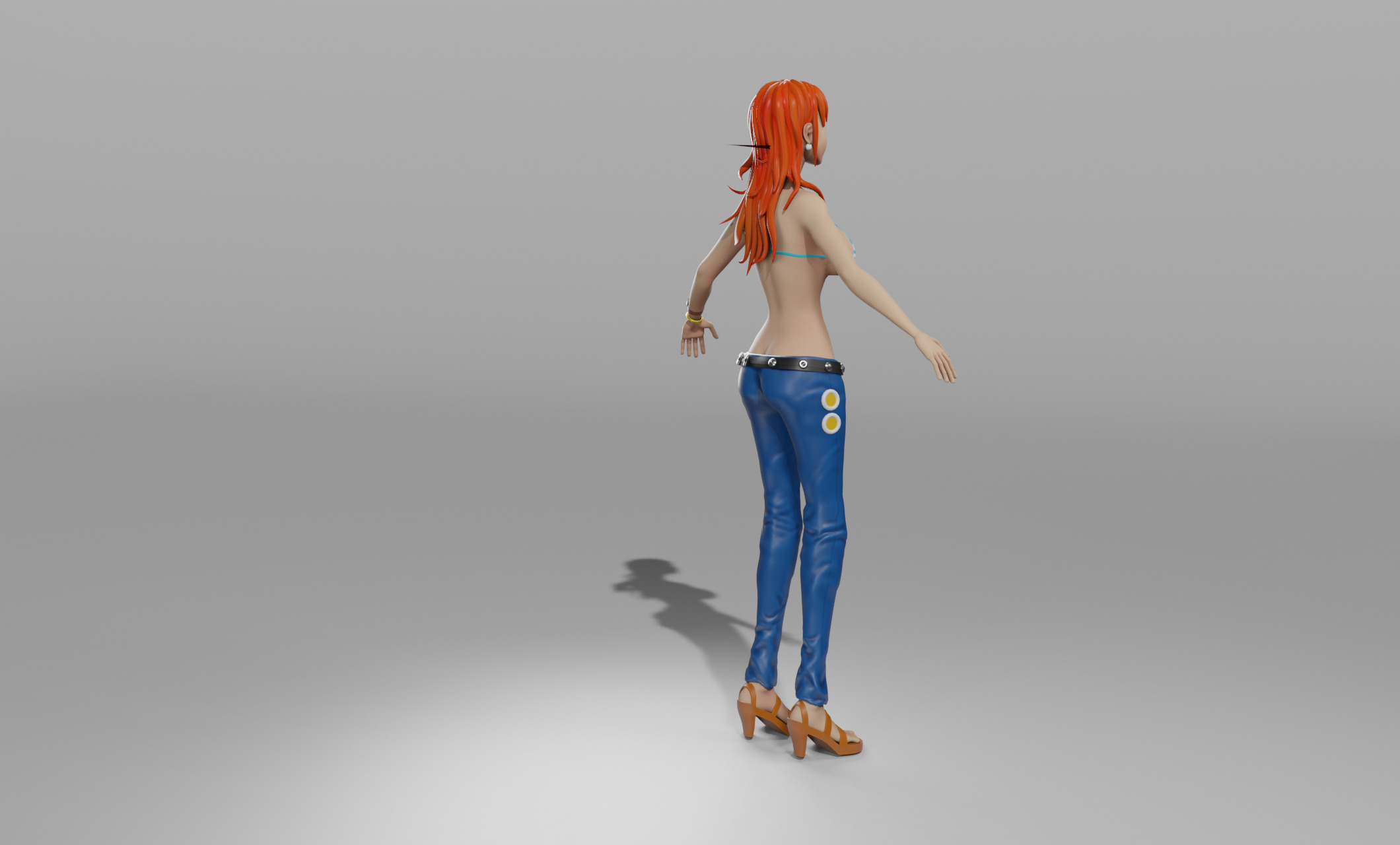 3d Nami rigged Low-poly Free low-poly 3D model_5