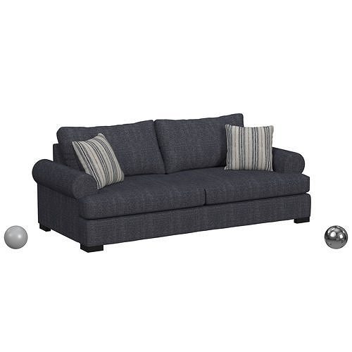 Contemporary Extra Large Two-Seat Sofa 3D model