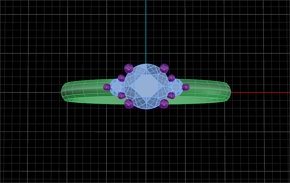 Ring stone 5 25 mm 3D print model_5