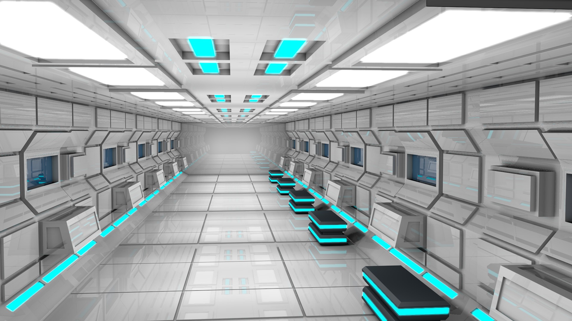Sci Fi Interior 3D model_3